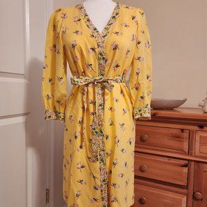 Draper James Yellow Floral Print Dress
